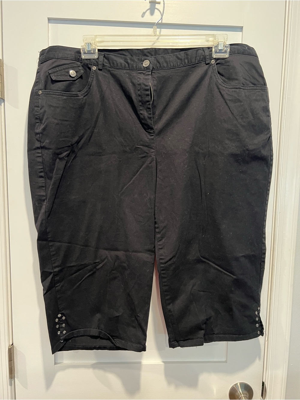 Ruby Rd. Black Women's Pants with Stud Hem
